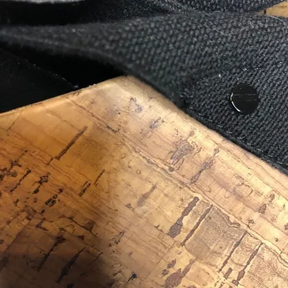 Coach and Four black strap wedge sandals size 10 - Picture 6 of 10